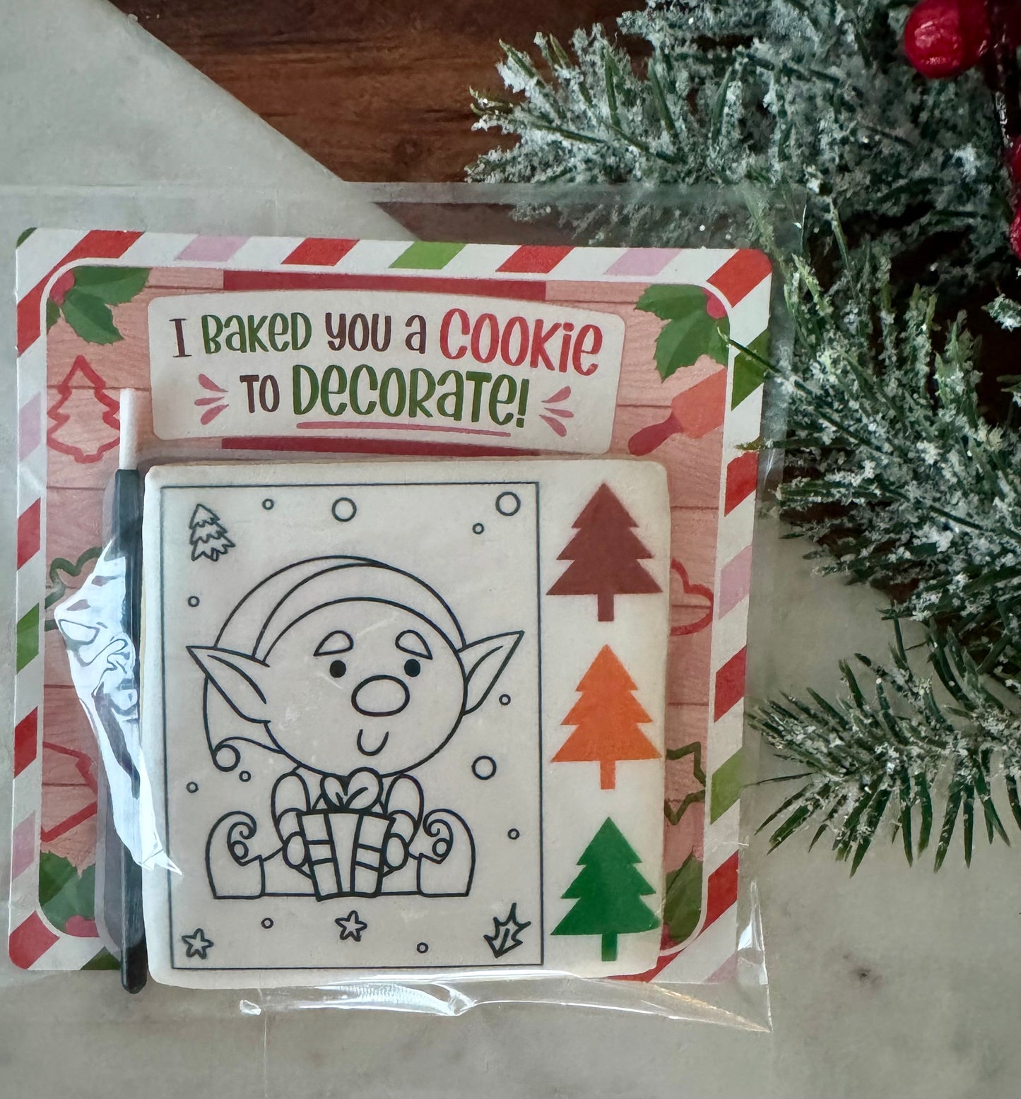 Paint Your Own Elf Cookie